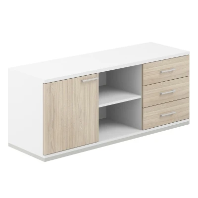 Тумба сервисная 1638х462х584 с замком/ AG.294.WH.WH.AR/ корпус: белый, топ-дно: белый, фасады:ак.равелло