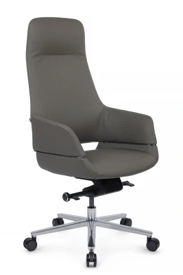 Кресло для руководителя Riva Design Fabio A2518 серая кожа
