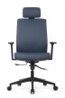 Кресло для руководителя Riva Design Boston KB023H синяя премиум экокожа - 1