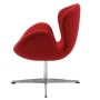 Дизайнерское кресло SWAN CHAIR красный кашемир - 2