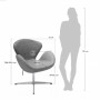 Дизайнерское кресло SWAN CHAIR красный кашемир - 5